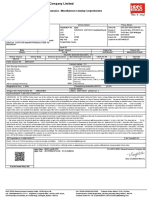 Motor Insurance - Miscellaneous Carrying Comprehensive: Certificate of Insurance Cum Policy Schedule