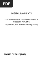 Digital Payments: Step by Step Instructions For Various Modes of Payment: Upi, Wallets, Pos, and Sms Banking (Ussd)