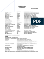 Qasim Khan Resume Update December 2009