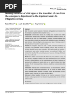 Nursing Handover of Vital Signs at The Transition of Care Fromthe Emergency Department To The Inpatient Ward Anintegrative Review