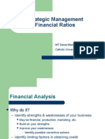 Strategic Management Financial Ratios: MF Daniel Martínez Catholic University of Guayaquil