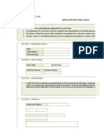 Application Leave Form (Online)