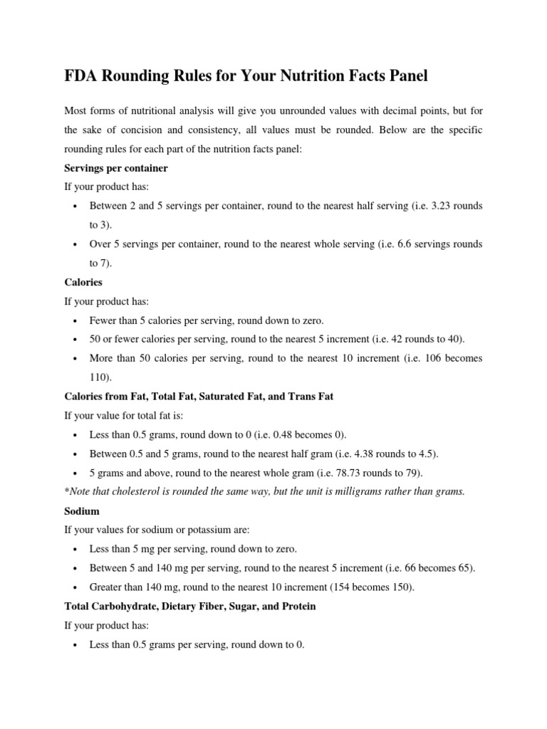 Rounding Rules Fda Verification