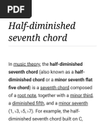 Half-Diminished Seventh Chord - Wikipedia