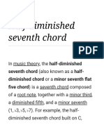 Half-diminished seventh chord guide
