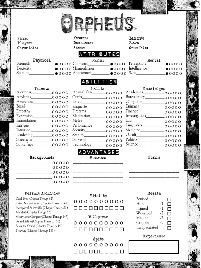 Character Attributes and Skills Overview | PDF | Role Playing Games