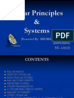 Radar Principles & Systems: Presented By-SHUBHAM SHARMA (1609120105) EE-A2 (G2)