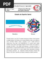 A História Do Espírito Santo 3º Ano
