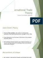 International Trade Theory: Classical and Modern Approach