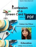 Confession of A Green Card Bearer
