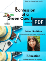 Confession of a Green Card Bearer