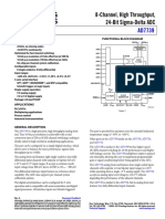 8-Channel, High Throughput, 24-Bit Sigma-Delta ADC: Data Sheet