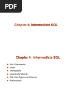 Chapter 4: Intermediate SQL