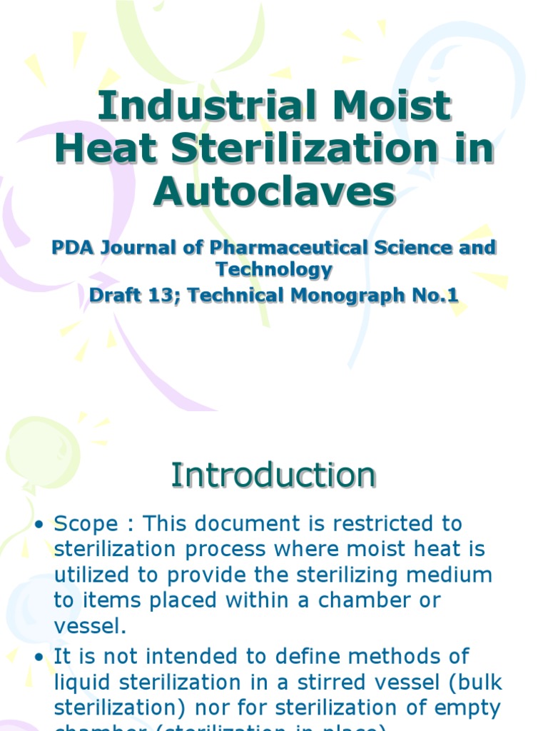 Industrial Moist Heat Sterilization Methods | PDF | Sterilization ...