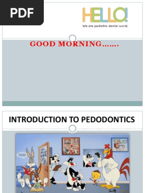 Introduction To Pedodontics Pdf Dentistry Health Care
