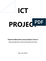 ICT Project: "Deterrent Malnutrition Among Filipino Children"