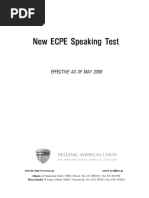 New Ecpe Speaking Test Speaking Prompts Winter 2009 PDF