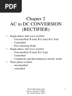 Ac To DC Conversion (Rectifier) : Power Electronics and Drives (Version 3-2003), Dr. Zainal Salam, 2003 1