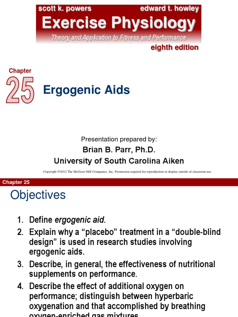 CHAPTER 25 (Ergogenic Aids) PDF Physiology Medical Treatments