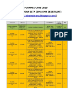 Cpns 2019 Untuk Lulusan Sma