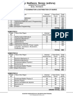 Fcykliqj Fo'Ofo - Ky ) Fcykliqj NRRHLX + : Scheme of Examination & Distribution of Marks Semester I