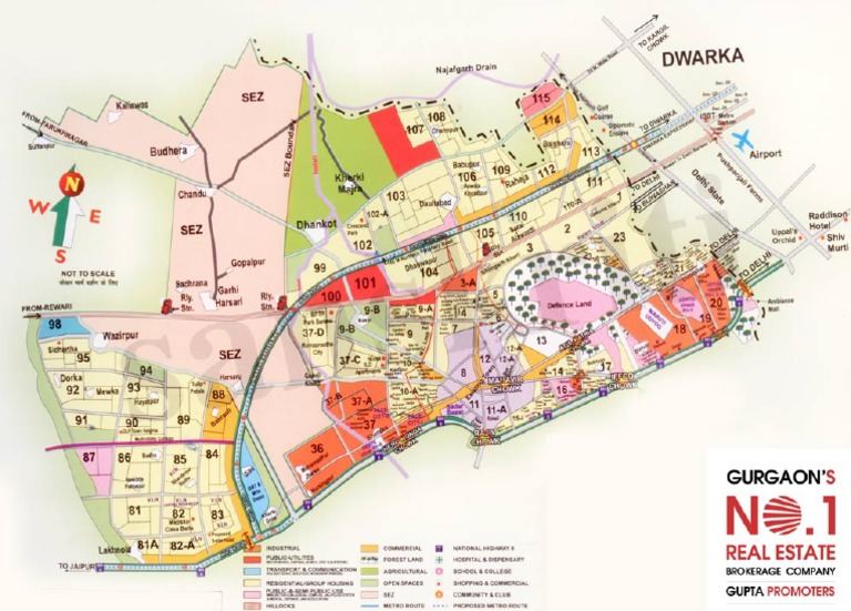 Dwarka Expressway Sector Map