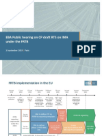 EBA Public Hearing CP Draft RTS on FRTB IMA