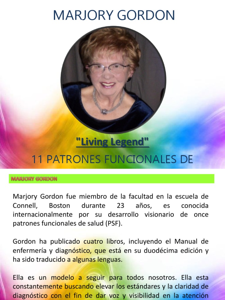 Marjory Gordon PDF Enfermería Dormir