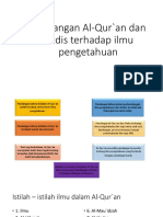 Pandangan Al-Qur'an Dan Hadis Terhadap Ilmu Pengetahuan