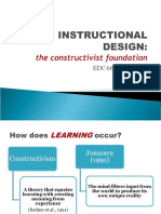 Constructivism vs Cognitivism