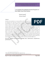 Identifying The Causes of Academic Procrastination From The Perspective of Male Middle School Male Students