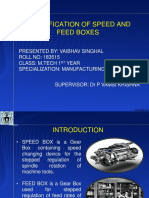 Classification of Speed and Feed Boxes