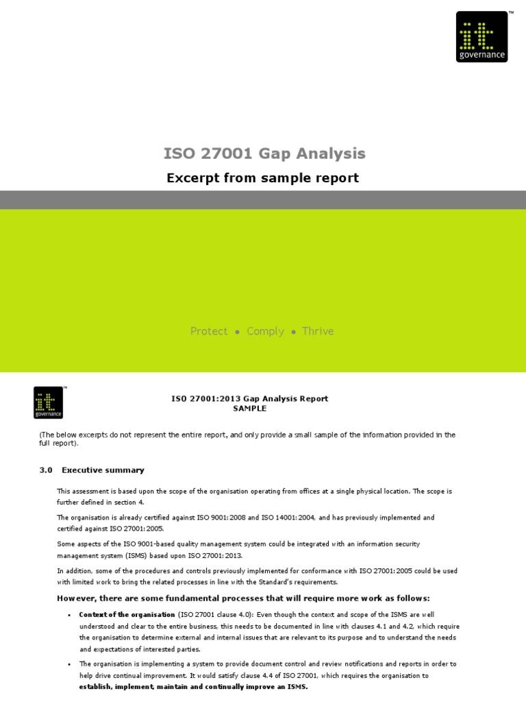 Gap Analysis Iso 27001 : Gap Analysis for ISO27001 – HQZC