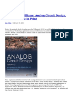 Dobkin and Williams Analog Circuit Design Volume 2 Now in Print
