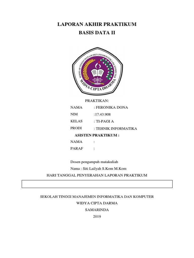 Laporan Praktikum Basis Data II | PDF