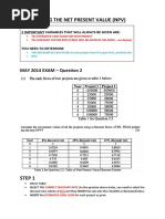 Calculating The NPV