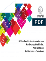 PAPER CGR - Estatuto Administrativo Municipales avanzado Calificaciones y Escalafones.ppt