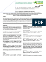 Review of Traditional Use, Pharmacological Effects, and Toxicity of Medicinal Plants For Women'S Health in Indonesia