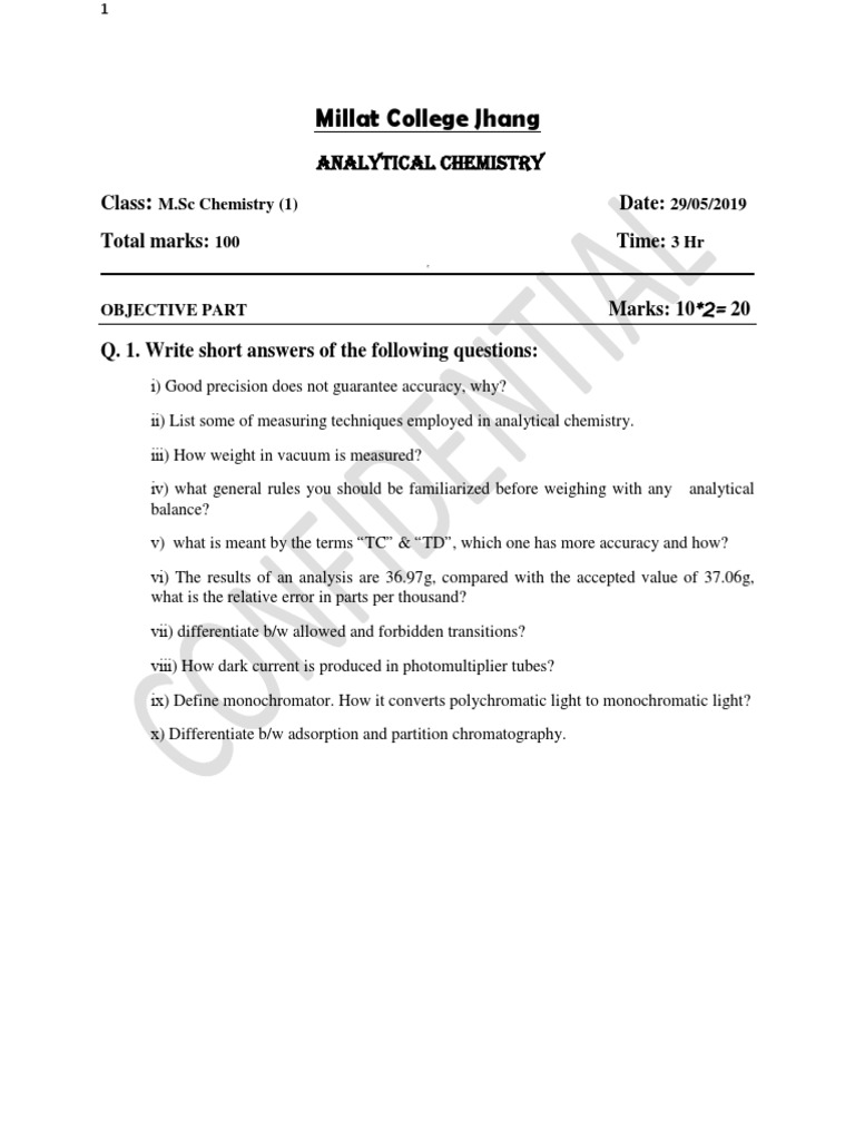 Analytical Final Test PDF | PDF | Teaching Methods & Materials ...