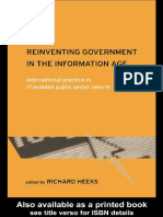 Richard Heeks - Reinventing Government in The Information Age - International Practice in Public Sector Reform (Routledge Research in Information Technology and Society, 1) - Routled