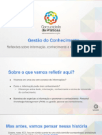 Gestão do Conhecimento: Reflexões sobre informação, conhecimento e interação em rede