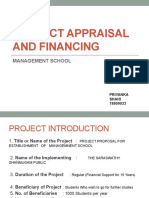 Project Appraisal and Financing: Management School