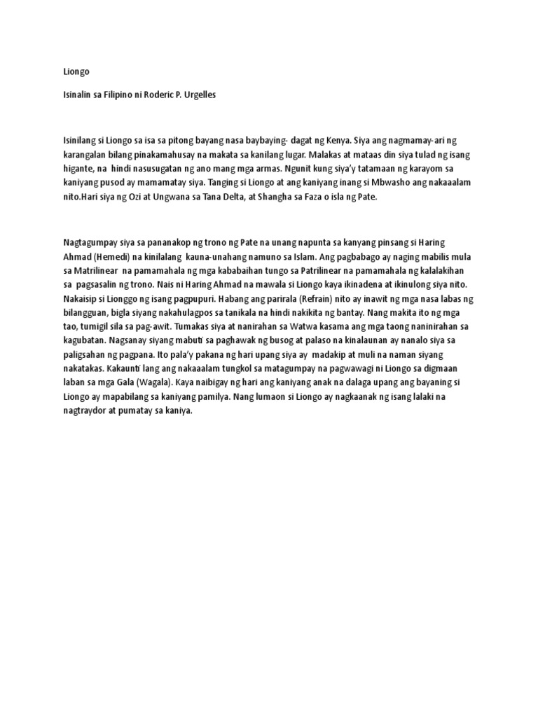 Buod | PDF