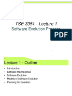 Lecture 1 - Software Evolution Process
