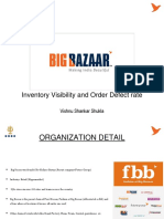 Inventory Visibility and Order Defect Rate: Vishnu Shankar Shukla