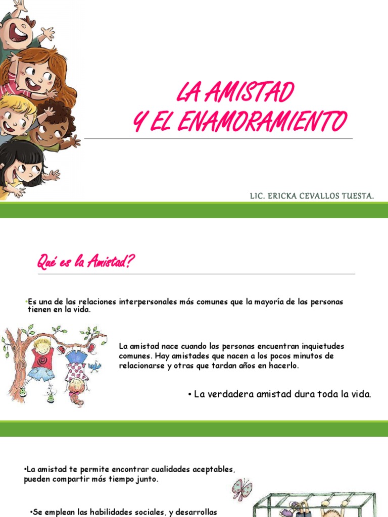 La Amistad y El Enamoramiento | PDF | Amor | Las emociones