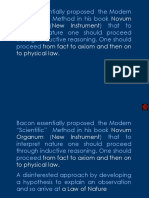 Novum Organum New Instrument From Fact To Axiom and Then On To Physical Law