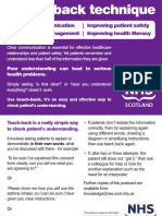 Improving Communication - Improving Patient Safety Improving Self Management - Improving Health Literacy