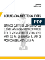 Comunicado