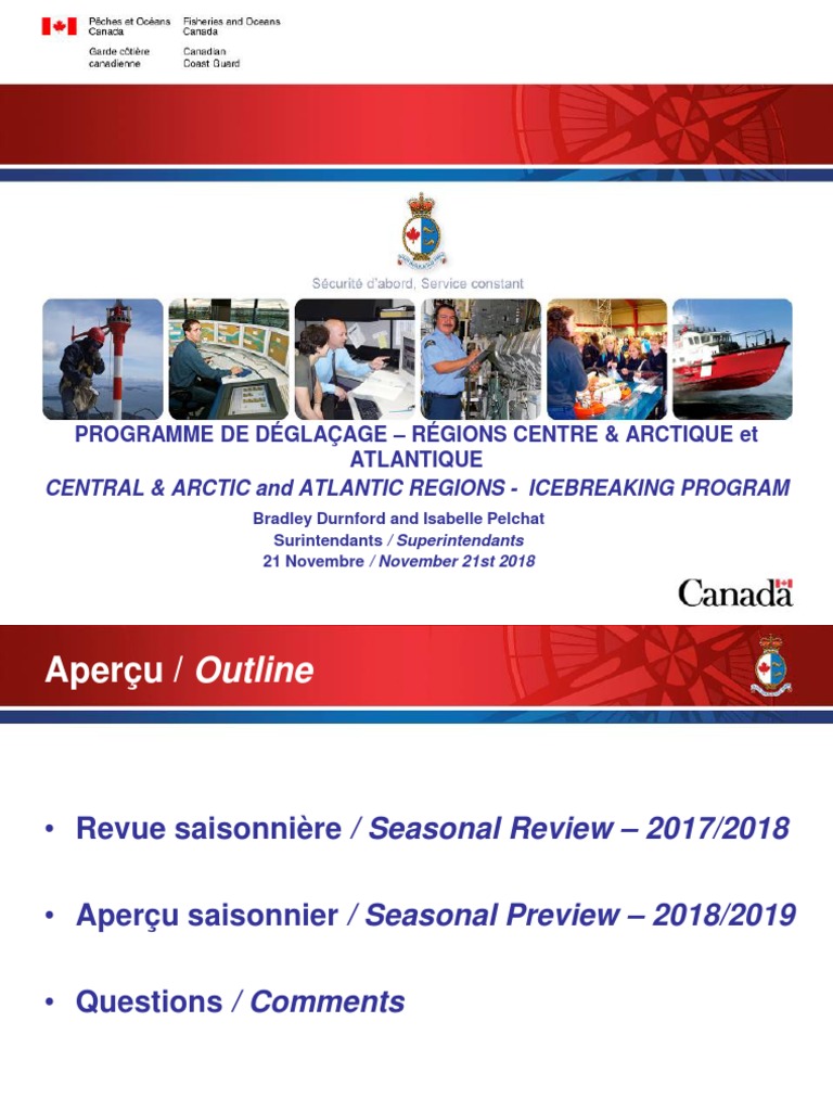 2018-2019 Ice Breaking Program Update | PDF | Water Transport | Geography